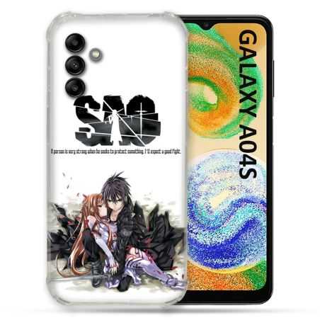 Coque Pour Samsung Galaxy A04S Manga SAO sword Art Online Blanc