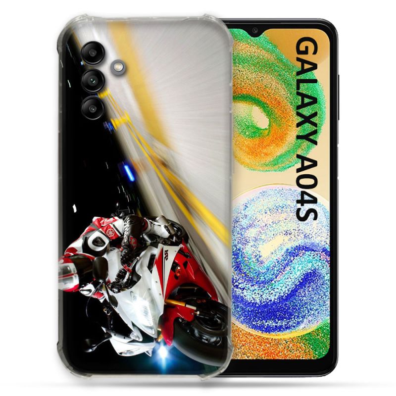 Coque Pour Samsung Galaxy A04S Moto Course GP R6