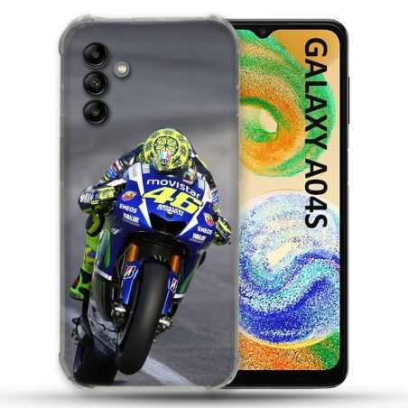 Coque Pour Samsung Galaxy A04S Moto Course GP Wheeling 46