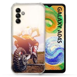 Coque Pour Samsung Galaxy A04S Moto Cross Soleil