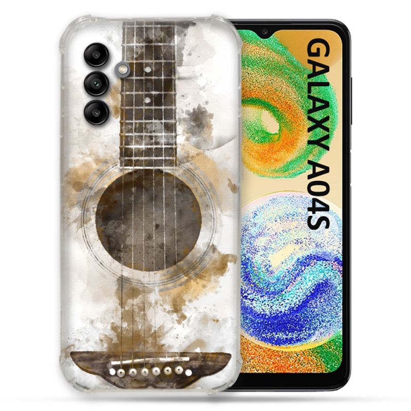 Coque Pour Samsung Galaxy A04S Musique Guitare Tag