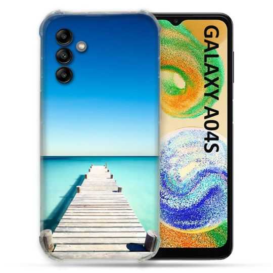 Coque Pour Samsung Galaxy A04S Nature Pont Mer
