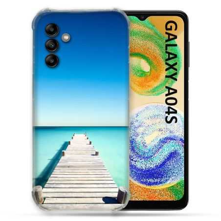 Coque Pour Samsung Galaxy A04S Nature Pont Mer