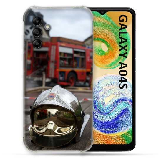 Coque Pour Samsung Galaxy A04S Pompier Casque Camion