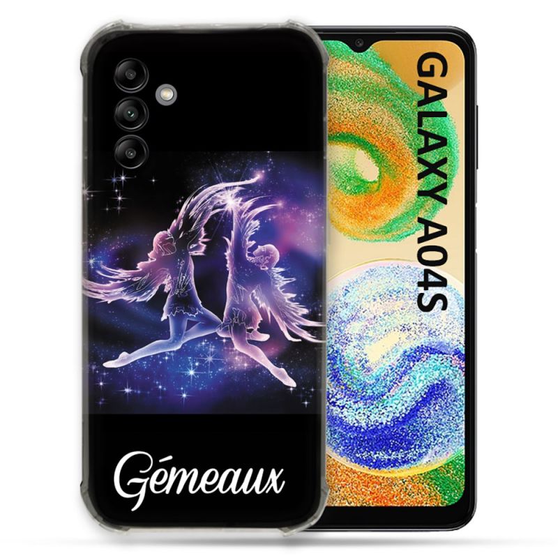 Coque Pour Samsung Galaxy A04S Signe Zodiaque 2 Gémeaux