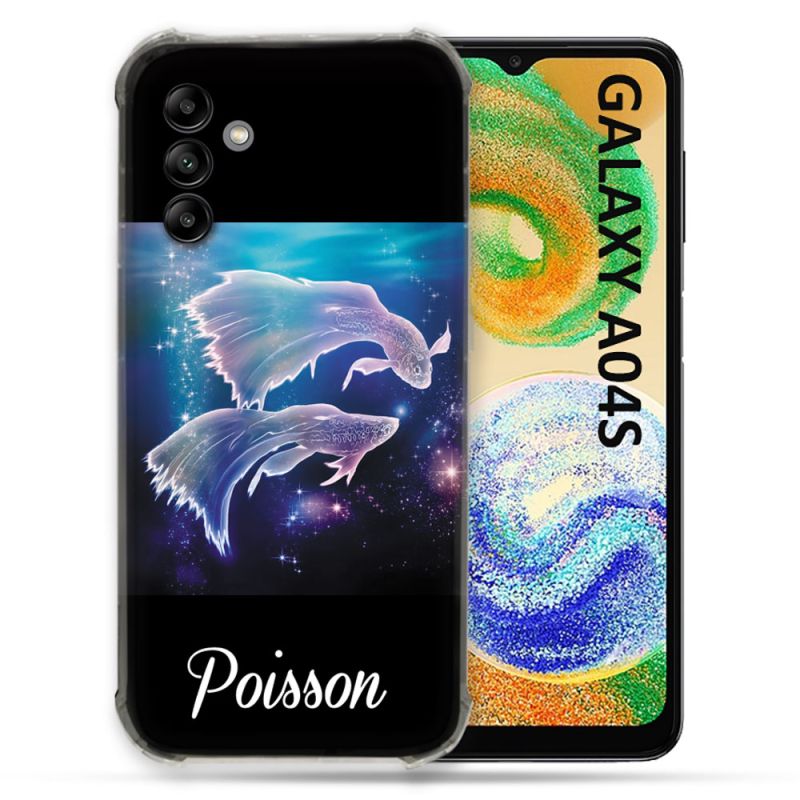 Coque Pour Samsung Galaxy A04S Signe Zodiaque 2 Poisson