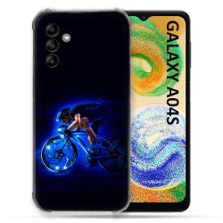 Coque Pour Samsung Galaxy A04S Sport Cyclisme Bleu