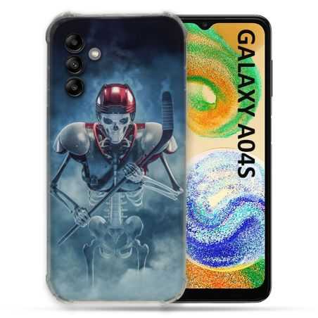 Coque Pour Samsung Galaxy A04S Sport Hockey Squelette