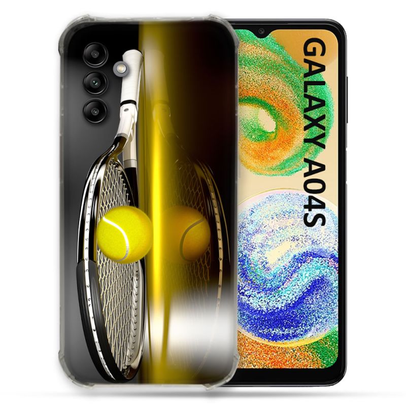 Coque Pour Samsung Galaxy A04S Sport Tennis Reflet