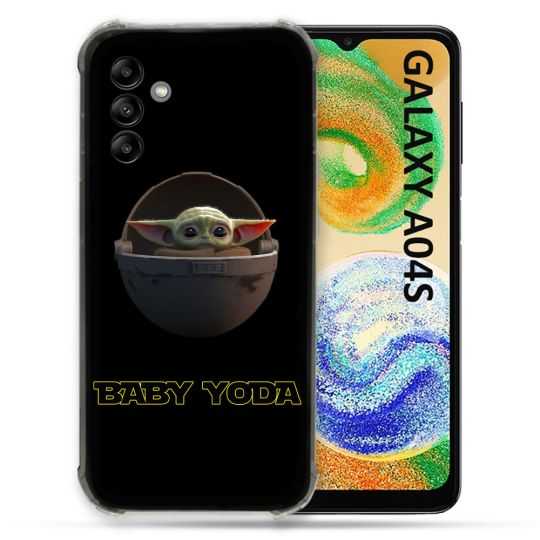 Coque Pour Samsung Galaxy A04S Star Wars - Yoda bebe noir