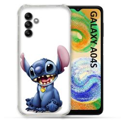 Coque Pour Samsung Galaxy A04S Stitch Blanc