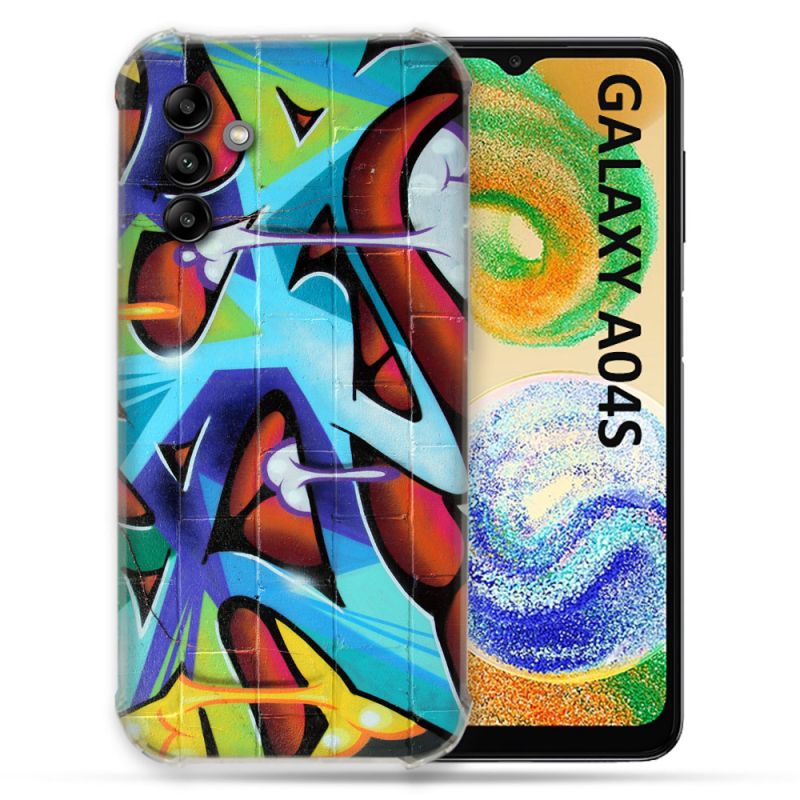 Coque Pour Samsung Galaxy A04S Street Art Graf Color