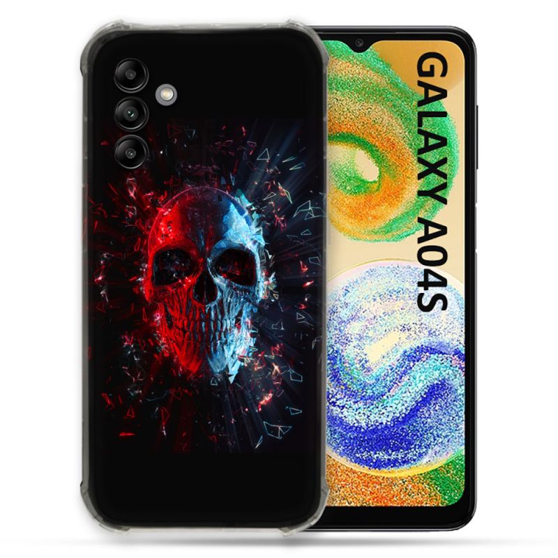 Coque Pour Samsung Galaxy A04S Tete de Mort Deflagration