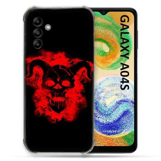 Coque Pour Samsung Galaxy A04S Tete de Mort Diable