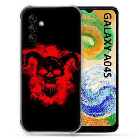 Coque Pour Samsung Galaxy A04S Tete de Mort Diable
