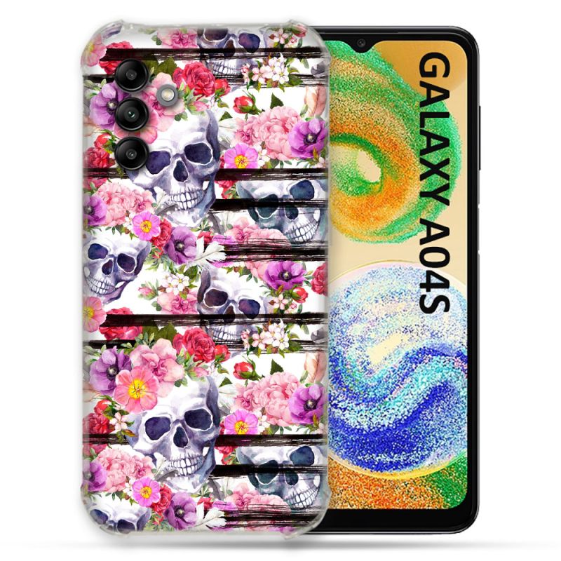 Coque Pour Samsung Galaxy A04S Tete de Mort Pattern
