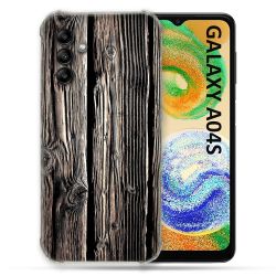 Coque Pour Samsung Galaxy A04S Texture Bois