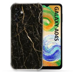 Coque Pour Samsung Galaxy A04S Texture Marbre Noir