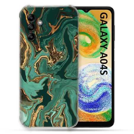 Coque Pour Samsung Galaxy A04S Texture Marbre Vert