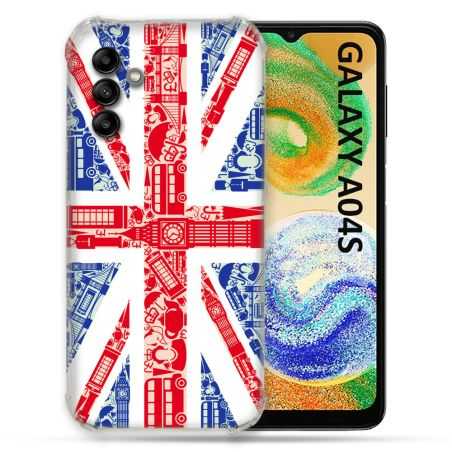 Coque Pour Samsung Galaxy A04S Voyage Angleterre Blanc
