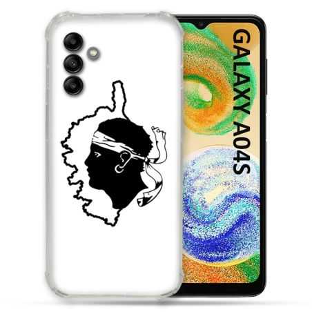 Coque Pour Samsung Galaxy A04S Voyage Corse Blanc
