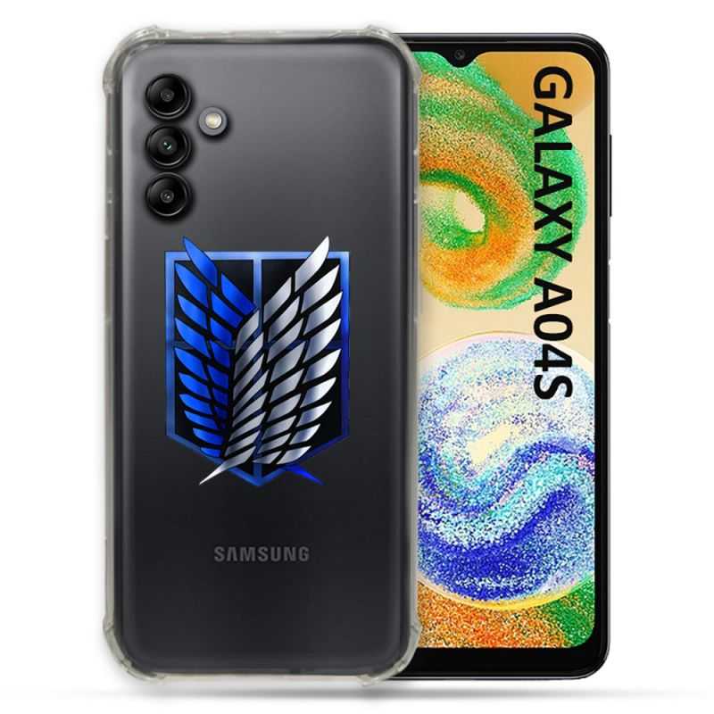 Coque Transparente Pour Samsung Galaxy A04S Attaque Titan Logo