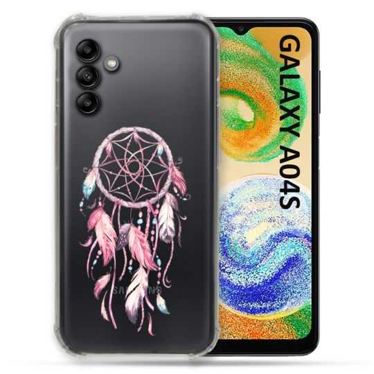 Coque Transparente Pour Samsung Galaxy A04S Attrape Reve Rose