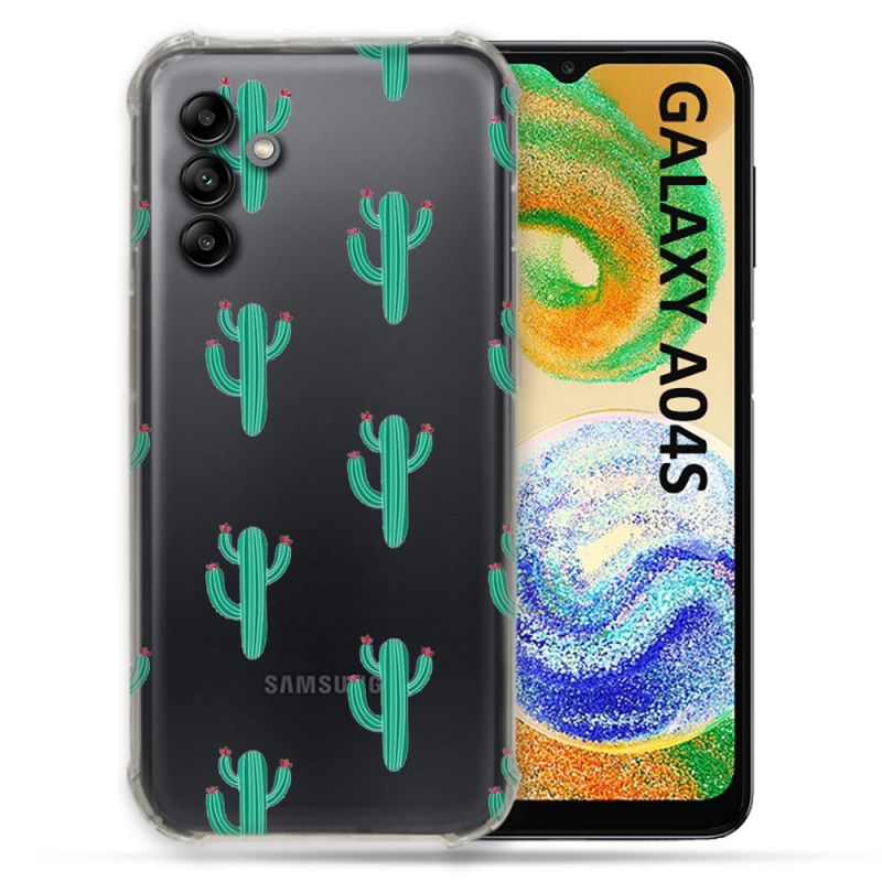 Coque Transparente Pour Samsung Galaxy A04S Cactus