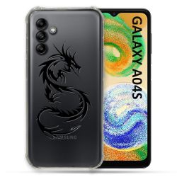 Coque Transparente Pour Samsung Galaxy A04S Dragon Noir
