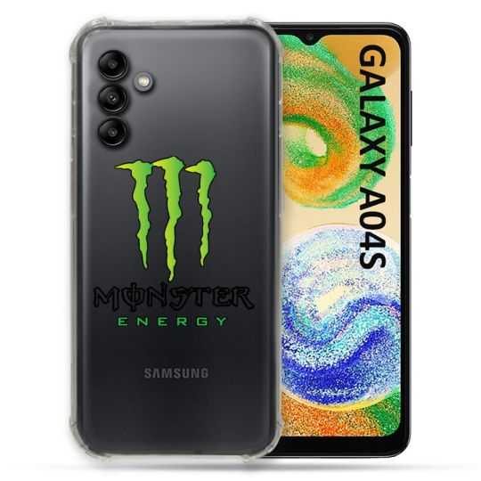 Coque Transparente Pour Samsung Galaxy A04S Monster Energy