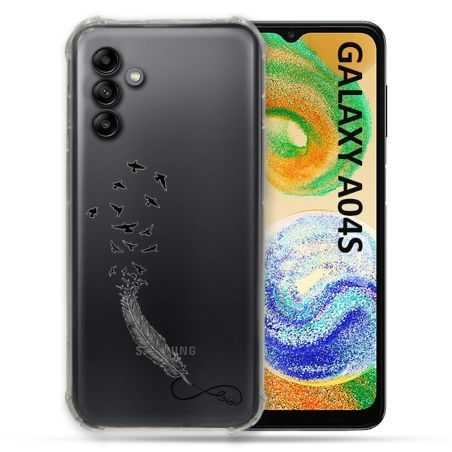 Coque Transparente Pour Samsung Galaxy A04S Plume Infini