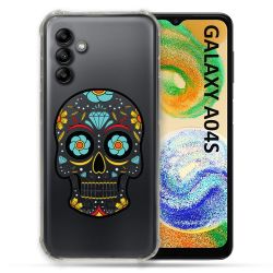 Coque Transparente Pour Samsung Galaxy A04S Tete Mort Color