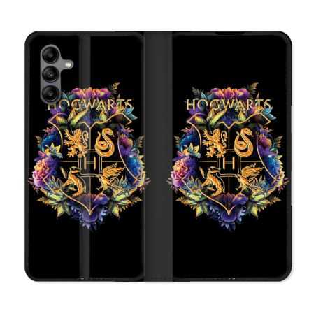 Housse cuir portefeuille Pour Samsung Galaxy A04S Harry Potter Hogwarts