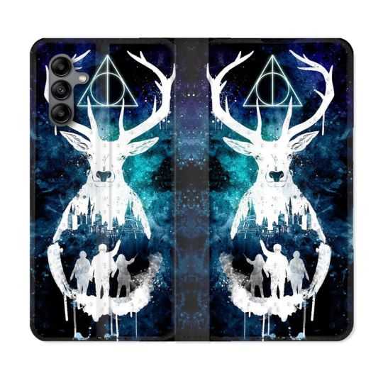 Housse cuir portefeuille Pour Samsung Galaxy A04S Harry Potter Patronome