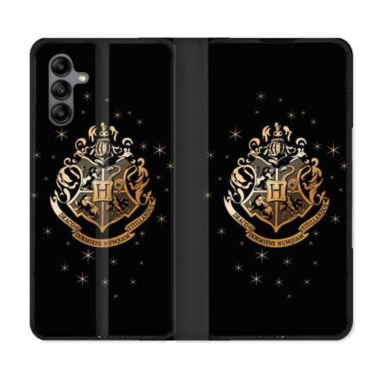 Housse cuir portefeuille Pour Samsung Galaxy A04S Harry Potter Poudlard