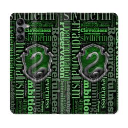 Housse cuir portefeuille Pour Samsung Galaxy A04S Harry Potter Serpentar