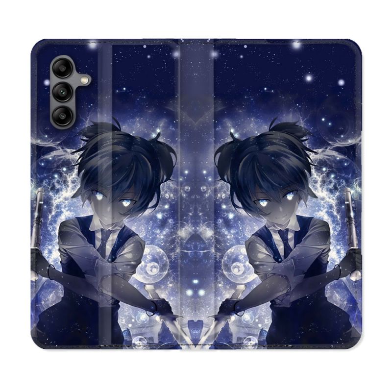 Housse cuir portefeuille Pour Samsung Galaxy A04S Manga Assassination Classroom Nagisa