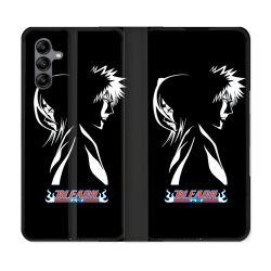 Housse cuir portefeuille Pour Samsung Galaxy A04S Manga Bleach Duo