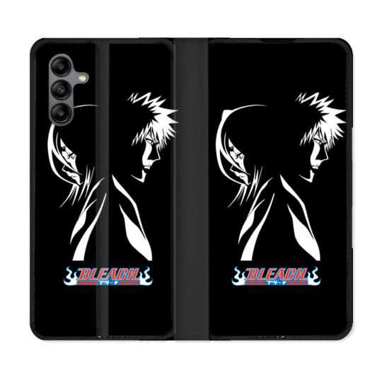 Housse cuir portefeuille Pour Samsung Galaxy A04S Manga Bleach Duo
