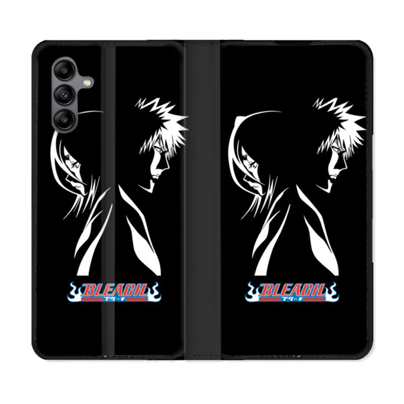Housse cuir portefeuille Pour Samsung Galaxy A04S Manga Bleach Duo