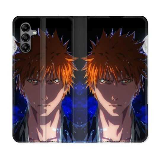 Housse cuir portefeuille Pour Samsung Galaxy A04S Manga Bleach Ichigo