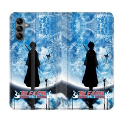 Housse cuir portefeuille Pour Samsung Galaxy A04S Manga Bleach Lune