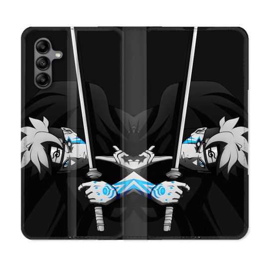 Housse cuir portefeuille Pour Samsung Galaxy A04S Manga Boruto Epée