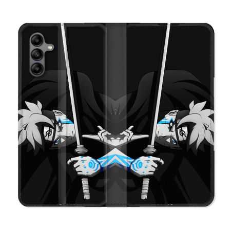 Housse cuir portefeuille Pour Samsung Galaxy A04S Manga Boruto Epée