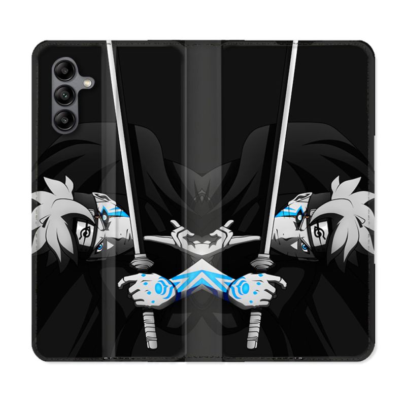 Housse cuir portefeuille Pour Samsung Galaxy A04S Manga Boruto Epée