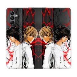 Housse cuir portefeuille Pour Samsung Galaxy A04S Manga Death Note Duo