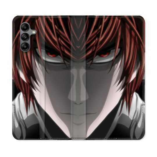 Housse cuir portefeuille Pour Samsung Galaxy A04S Manga Death Note Kira