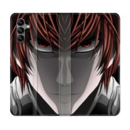 Housse cuir portefeuille Pour Samsung Galaxy A04S Manga Death Note Kira