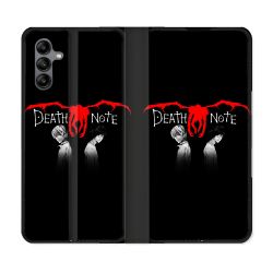 Housse cuir portefeuille Pour Samsung Galaxy A04S Manga Death Note Noir