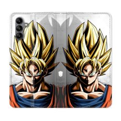 Housse cuir portefeuille Pour Samsung Galaxy A04S Manga Dragon Ball Sangoku Portrait